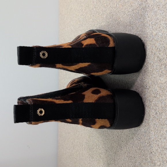 Louise Et Cie Cow Hair Boots, Animal Print, Leopard, Women's Size 8.5 - Picture 4 of 13